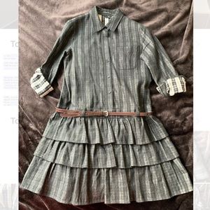 Theory Casey Dress Ruffled Detail Size 4